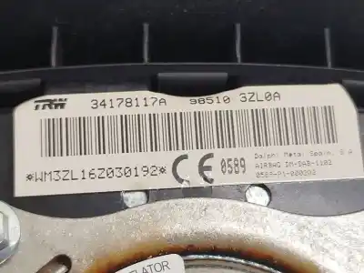 Автозапчастина б/у комплект подушки безпеки для nissan pulsar fastback (c13) 1.2 dig-t посилання на oem iam   