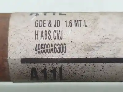 Автозапчастина б/у передня ліва трансмісія для hyundai i30 (gd) 1.6 gdi посилання на oem iam 49500a6300  