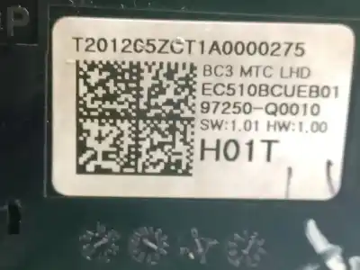 Автозапчасти б/у отопление / кондиционирование воздуха за hyundai i20 iii (bc3, bi3) 1.0 t-gdi ссылки oem iam 97250q0010tt6  87250q0010