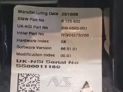 Second-hand car spare part dashboard for mini mini (r56) cooper s oem iam references 62109325809  9125932