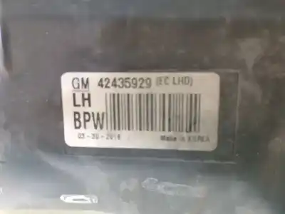 Second-hand car spare part left headlight for opel mokka / mokka x (j13) 1.6 cdti 4x4 (_76) oem iam references 42435929  95440411 42344330