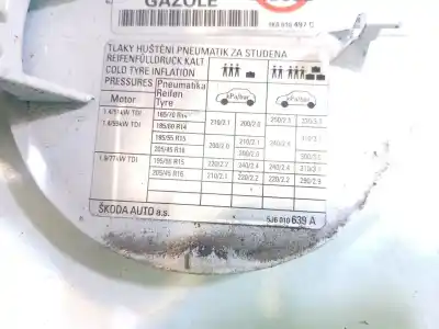 Автозапчасти б/у наружная крышка топлива за skoda fabia ii (542) 1.4 tdi ссылки oem iam   5j6010639a