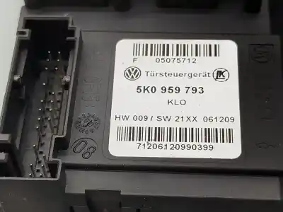 Second-hand car spare part driver left window regulator for volkswagen caddy iii monospace (2kb, 2kj, 2cb, 2cj) 1.9 tdi oem iam references 2k2837729m 1t0959701t 5k0959793 1t0837755l