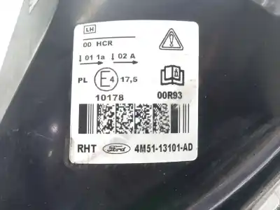 Автозапчастина б/у ліва фара для ford focus ii (da_, hcp, dp) 1.8 tdci посилання на oem iam   4m5113101ad
