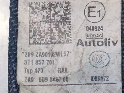 Автозапчасти б/у передний левый ремень безопасности за skoda superb ii ranchera familiar (3t5) 2.0 tdi ссылки oem iam   3t1857701