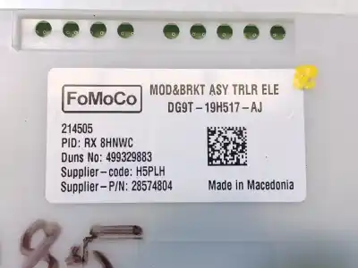 Second-hand car spare part electronic module for ford ranger (tke) 2.0 ecoblue 4x4 oem iam references  28574804 499329883 dg9t19h517aj