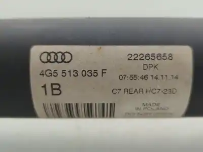 Peça sobressalente para automóvel em segunda mão amortecedor traseiro esquerdo por audi a6 c7 (4g2, 4gc) 3.0 tdi quattro referências oem iam 4g5513035f