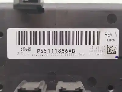 Peça sobressalente para automóvel em segunda mão comando de sofagem (chauffage / ar condicionado) por chrysler sebring berlina 2.0 crd limited referências oem iam  58024m p55111886ab