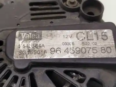 Pièce détachée automobile d'occasion alternateur pour citroen jumpy (u6u_) 1.9 d références oem iam  2542564a 9645907580