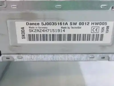 Автозапчасти б/у аудиосистема / радио cd за skoda fabia ii (542) 1.4 tdi ссылки oem iam  skzaz4h7151914 5j0035161a