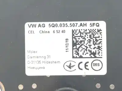 Peça sobressalente para automóvel em segunda mão antena por vw t-roc (a11, d11) 1.5 tsi referências oem iam   5q0035507