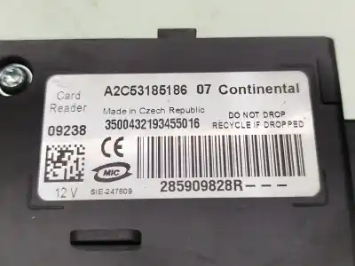 Peça sobressalente para automóvel em segunda mão comutador de ignição por renault scenic iii dynamique referências oem iam  a2c53185186 285909828r
