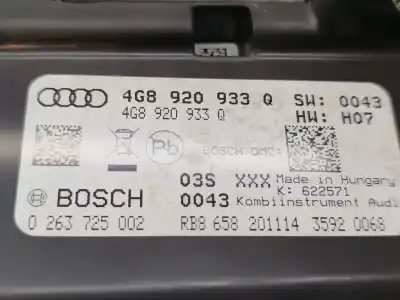 Peça sobressalente para automóvel em segunda mão quadrante por audi a6 c7 (4g2, 4gc) 3.0 tdi quattro referências oem iam 4g8920933q