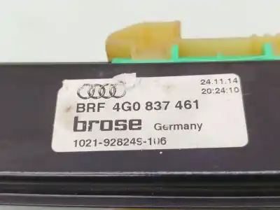 Peça sobressalente para automóvel em segunda mão elevador de vidros dianteira esquerda por audi a6 c7 (4g2, 4gc) 3.0 tdi quattro referências oem iam 4g0837461