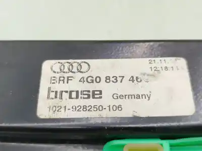 Peça sobressalente para automóvel em segunda mão elevador de vidros dianteiro direito por audi a6 c7 (4g2, 4gc) 3.0 tdi quattro referências oem iam 4g0837462