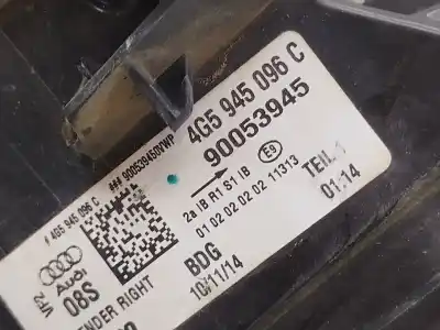 Peça sobressalente para automóvel em segunda mão farolim traseiro direito por audi a6 c7 (4g2, 4gc) 3.0 tdi quattro referências oem iam 5g5945096c