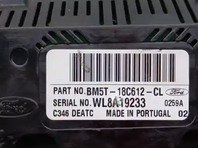 Peça sobressalente para automóvel em segunda mão comando de sofagem (chauffage / ar condicionado) por ford focus iii 1.6 tdci referências oem iam  wl8a19233 bm5t18c612cl