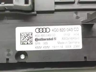 Peça sobressalente para automóvel em segunda mão comando de sofagem (chauffage / ar condicionado) por audi a6 c7 (4g2, 4gc) 3.0 tdi quattro referências oem iam 4g0820043cd