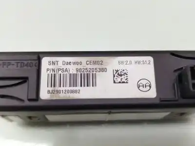 Peça sobressalente para automóvel em segunda mão módulo eletrônico por peugeot rifter 1.5 bluehdi 130 referências oem iam   9825205380