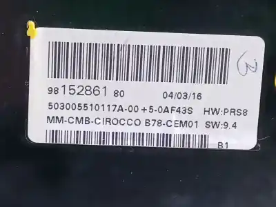 Peça sobressalente para automóvel em segunda mão quadrante por citroen c4 grand picasso ii (da_, de_) 1.6 hdi / bluehdi 115 referências oem iam  503005510116a 9815286180 Peça sobressalente para automóvel em segunda mão quadrante por citroen c4 grand picasso ii (da_, de_) 1.6 hdi / bluehdi 115 referências oem iam  503005510116a 9815286180