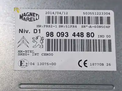 Second-hand car spare part audio system / radio cd for citroen c4 grand picasso ii (da_, de_) 1.6 hdi / bluehdi 115 oem iam references  503551223304 9809344880