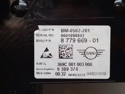 Автозапчастина б/у панель інструментів для mini mini countryman (f60) cooper se all4 посилання на oem iam  0001090842 369c00100300 9389374 877966901 bm0562201