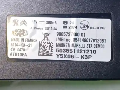 Peça sobressalente para automóvel em segunda mão módulo eletrônico por citroen c4 grand picasso ii (da_, de_) 1.6 hdi / bluehdi 115 referências oem iam  50355121210 y5x06k3p 9805727480 Peça sobressalente para automóvel em segunda mão módulo eletrônico por citroen c4 grand picasso ii (da_, de_) 1.6 hdi / bluehdi 115 referências oem iam  50355121210 y5x06k3p 9805727480