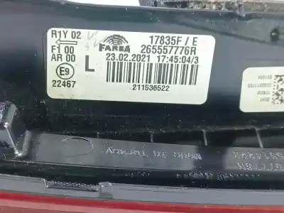 Автозапчасти б/у внутренний левый задний фонарь за renault clio v (b7_) 1.6 e-tech 145 (b7mu) ссылки oem iam  17835f 211536522 265557776r