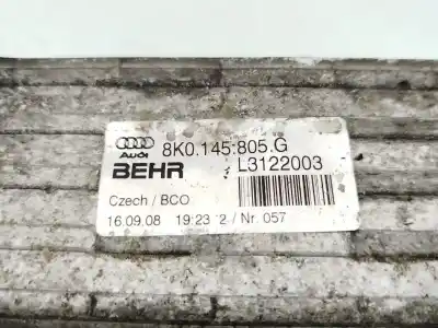 Автозапчастина б/у інтеркулер для audi a4 b8 avant (8k5) 1.8 tfsi посилання на oem iam  l3122003 8k0145805g