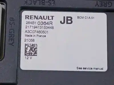 Second-hand car spare part fuse box unit for renault clio v (b7_) 1.6 e-tech 145 (b7mu) oem iam references  a3c07460501 bcm c1a01 284b10364r
