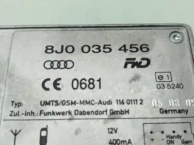 Second-hand car spare part electronic module for audi q5 (8rb) 2.0 tdi quattro oem iam references   8j0035456