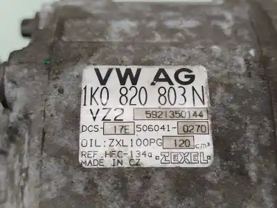 Second-hand car spare part air conditioning compressor for volkswagen passat b6 variant (3c5) 2.0 fsi oem iam references  5921350144 1k0820803n