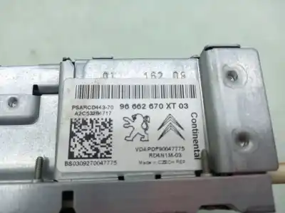 Second-hand car spare part audio system / radio cd for citroen c4 picasso i monospace (ud_) 1.6 hdi oem iam references 6574ly  96662670