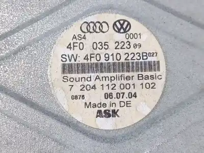 Pezzo di ricambio per auto di seconda mano modulo elettronico per audi a6 c6 (4f2) 3.2 fsi quattro riferimenti oem iam  7209112001102 4f0035223