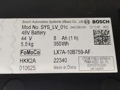 Автозапчасти б/у аккумулятор за ford focus iv (hn) 1.0 ecoboost mhev ссылки oem iam 2696820  lx7a10b759af