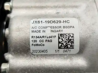 Автозапчасти б/у компрессор кондиционера воздуха за ford focus iv (hn) 1.0 ecoboost mhev ссылки oem iam 2634805 20230405 jx6119d629hc