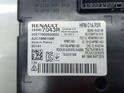 Автозапчастина б/у електронний модуль для renault captur ii (hf_) tce 130 (hfmf) посилання на oem iam 285907043r 20277905920222 a2c16661006 