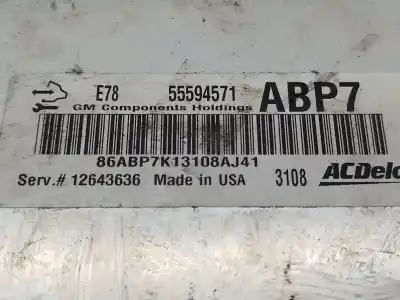 Pezzo di ricambio per auto di seconda mano centralina motore per opel corsa d (s07) 1.2 (l08, l68) riferimenti oem iam  12643636 55594571