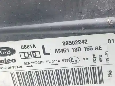 Pezzo di ricambio per auto di seconda mano faro anteriore sinistro per ford c-max ii (dxa/cb7, dxa/ceu) 1.6 tdci riferimenti oem iam 1801887 89502242 am5113d155ae