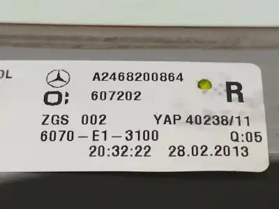 Автозапчасти б/у внутренний правый задний фонарь за mercedes-benz clase b sports tourer (w246, w242) b 200 cdi (246.201) ссылки oem iam a2468200864  