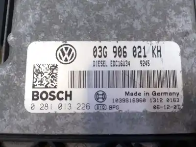 İkinci el araba yedek parçası ecu motor kontrol cihazi için volkswagen jetta iii (1k2) 1.9 tdi oem iam referansları 03g906021kh 0281013226 1039s16960 