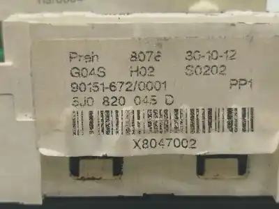 Автозапчасти б/у отопление / кондиционирование воздуха за skoda fabia ii (542) 1.2 12v ссылки oem iam  x8047002 6j0820045