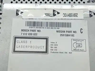 Автозапчасти б/у аудиосистема / радио cd за nissan qashqai / qashqai +2 i (j10, nj10, jj10e) 2.0 dci a las 4 ruedas ссылки oem iam  7612830022 25915bh10c