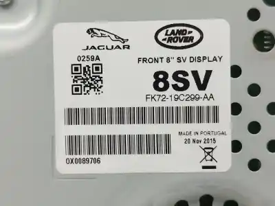 Автозапчастина б/у багатофункційний дисплей для land rover range rover evoque (l538) 2.0 d 4x4 посилання на oem iam  0x0089706 fk7219c299aa
