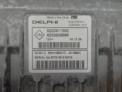 Second-hand car spare part ecu engine control for renault modus / grand modus (f/jp0_) 1.5 dci (fp0f, jp0f) oem iam references  87221913 8200909666 8200911560
