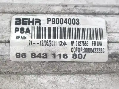 Автозапчастина б/у інтеркулер для citroen c3 picasso (sh_) 1.6 hdi 110 посилання на oem iam 9803900780 p9004003 9684311680