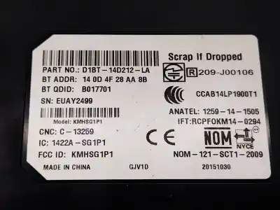 Автозапчастина б/у електронний модуль для ford kuga ii (dm2) 1.5 ecoboost посилання на oem iam  140d4f28aa8b d1bt14d212la