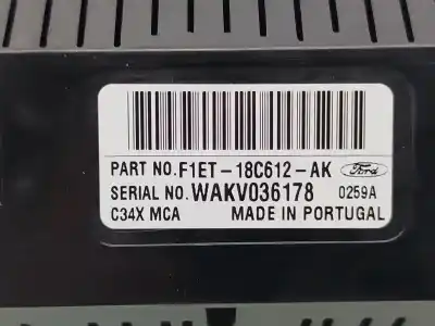 Peça sobressalente para automóvel em segunda mão comando de sofagem (chauffage / ar condicionado) por ford focus iii 1.5 tdci referências oem iam  wakv036178 f1et18c612ak