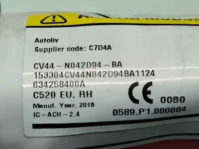 Автозапчасти б/у комплект подушки безопасности за ford kuga ii (dm2) 1.5 ecoboost ссылки oem iam   cv44s046b62a
