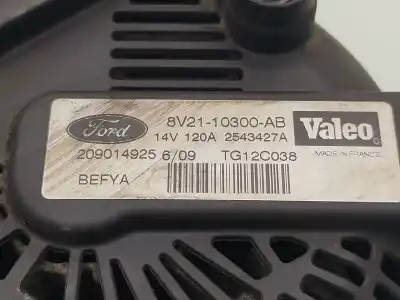 Second-hand car spare part alternator for ford fiesta vi (cb1, ccn) 1.4 tdci oem iam references  2543427a tg12c038 8v2110300ab